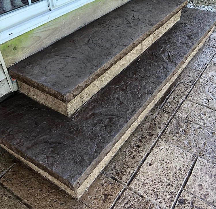 Печатный бетон Лестницы из бетона